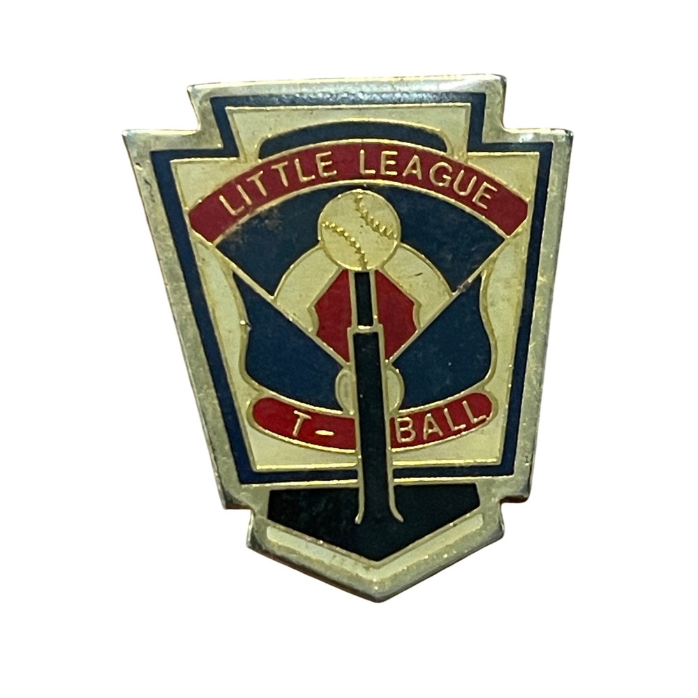00256 - Vintage Little League T-Ball Baseball Lapel Pin Collectible MadeinTaiwan